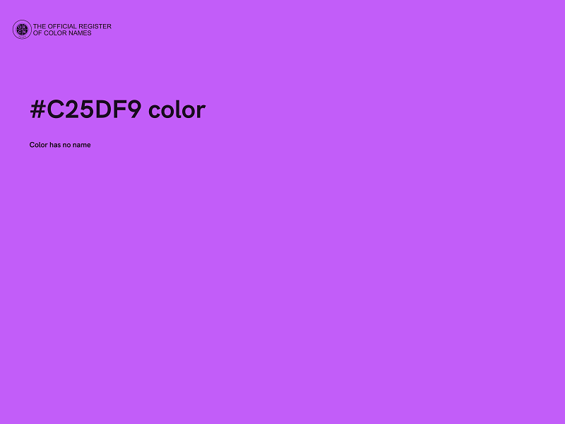 #C25DF9 color image