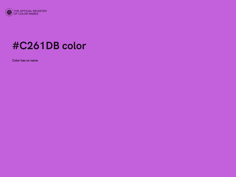 #C261DB color image