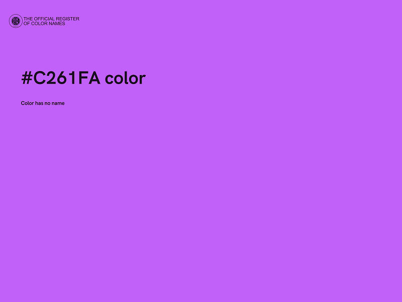 #C261FA color image