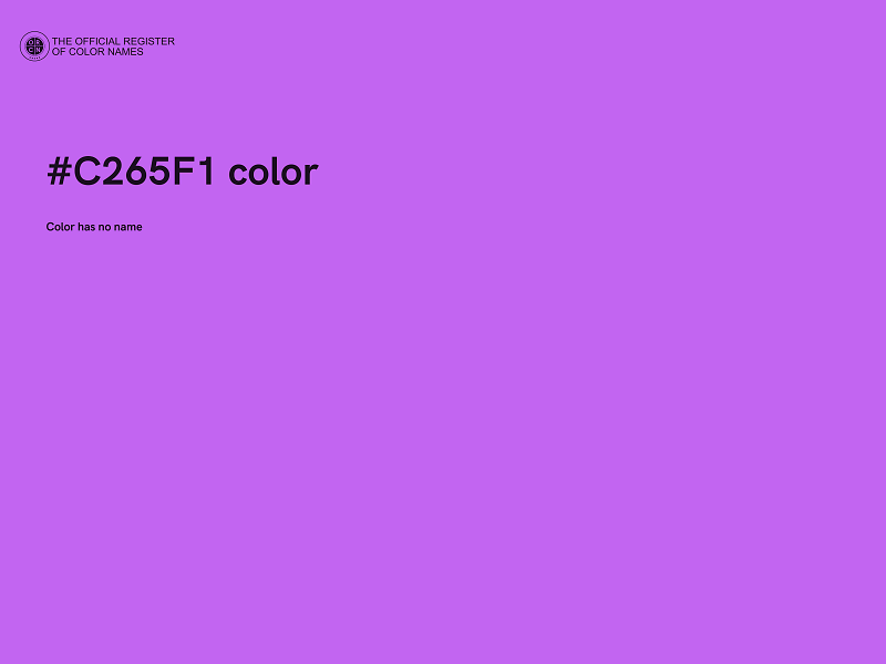 #C265F1 color image