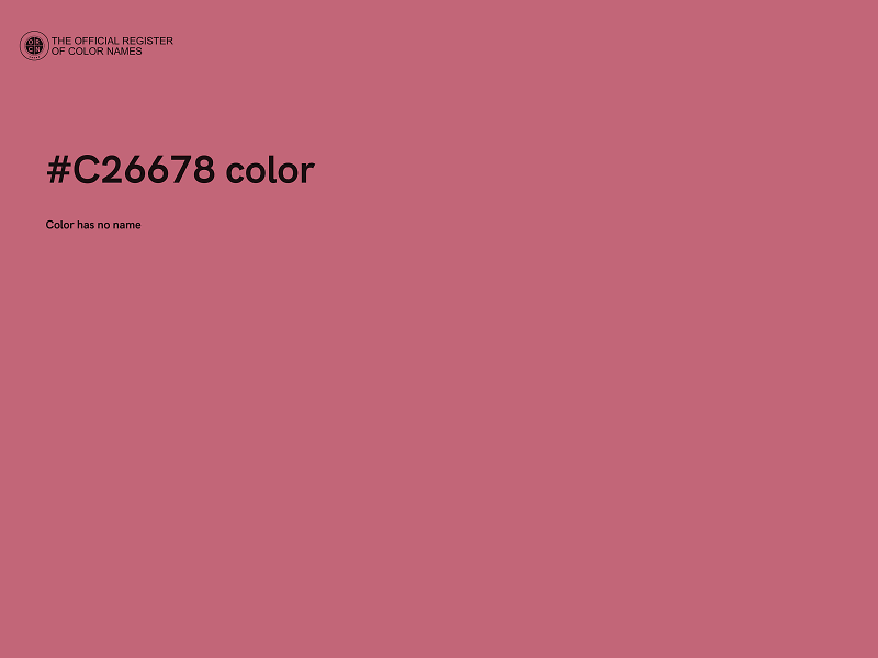 #C26678 color image