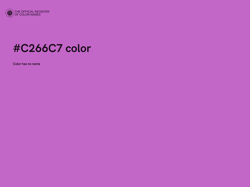 #C266C7 color image