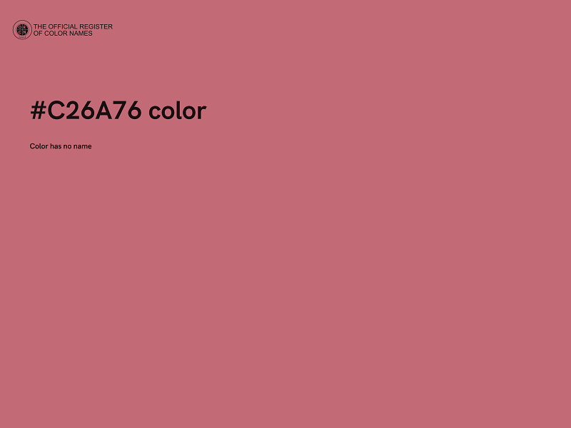 #C26A76 color image