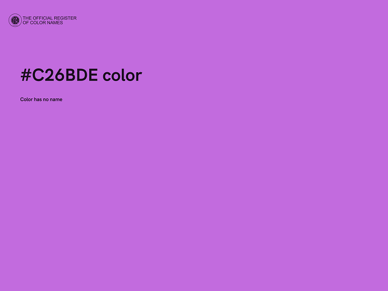 #C26BDE color image