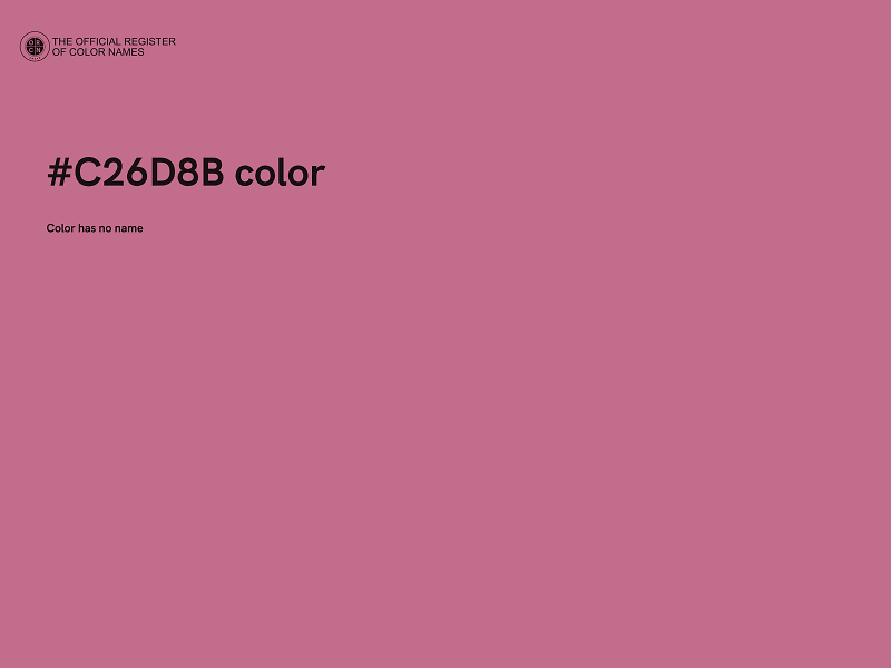 #C26D8B color image