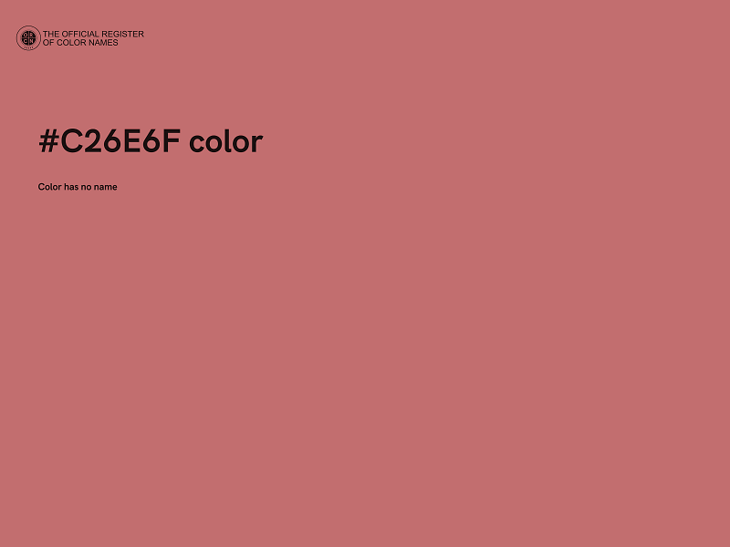 #C26E6F color image