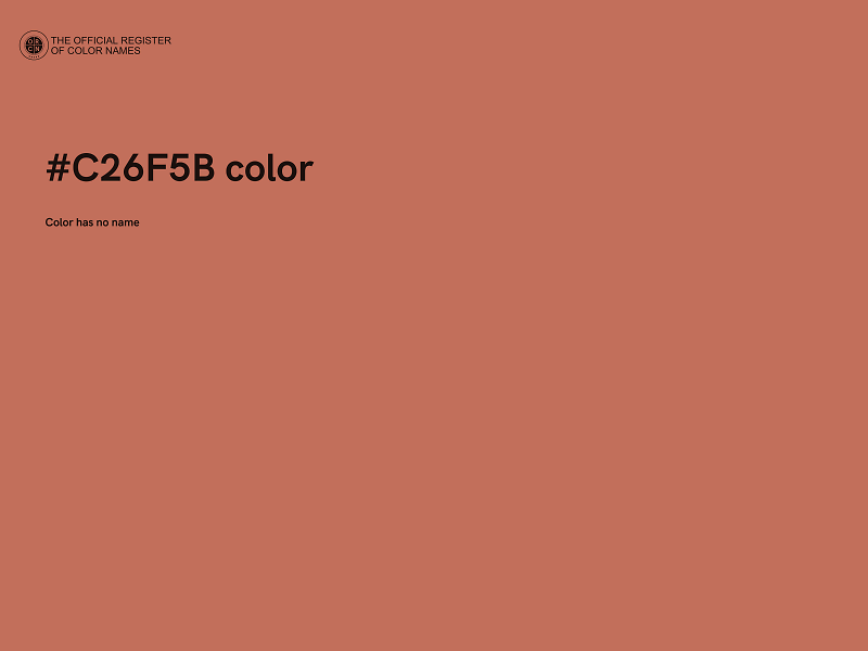 #C26F5B color image