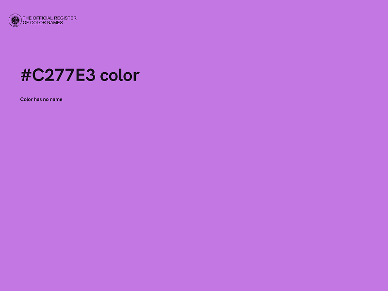 #C277E3 color image