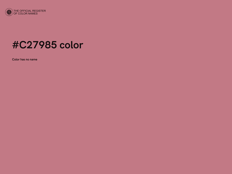 #C27985 color image