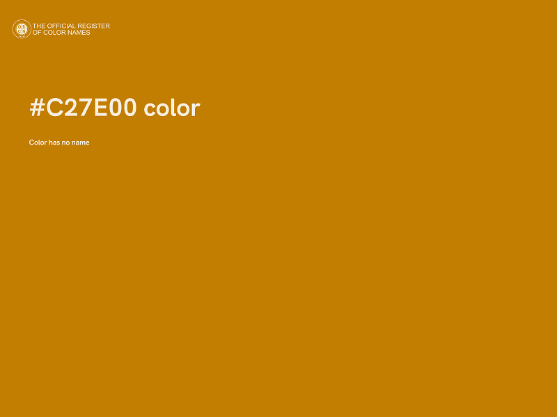 #C27E00 color image