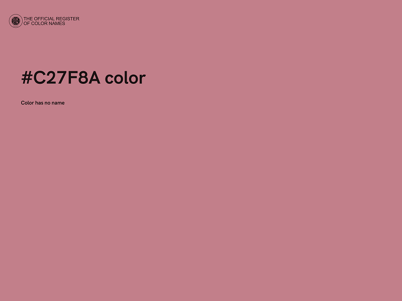 #C27F8A color image