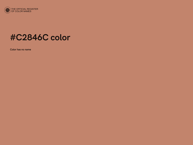 #C2846C color image