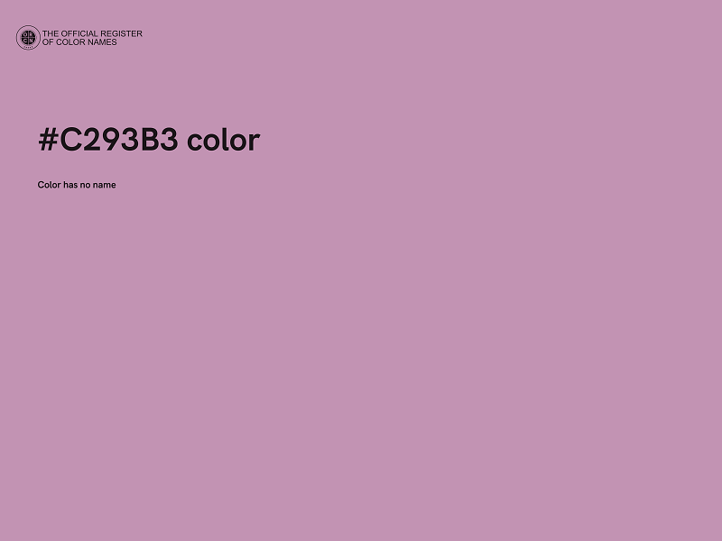 #C293B3 color image