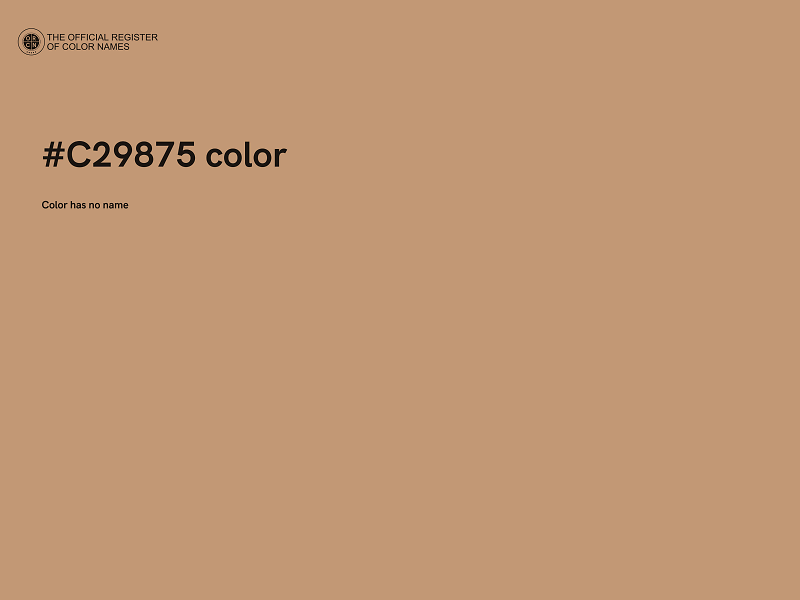 #C29875 color image