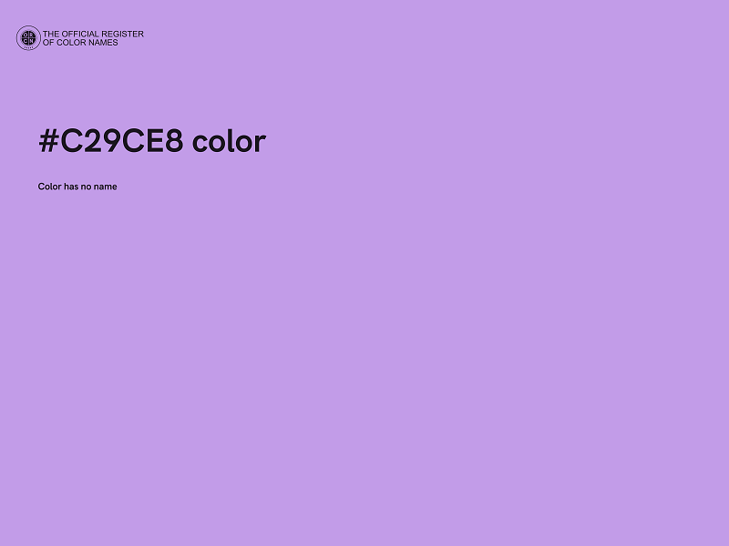 #C29CE8 color image