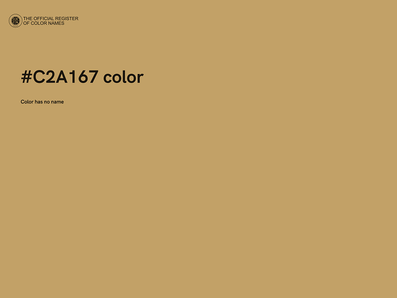 #C2A167 color image