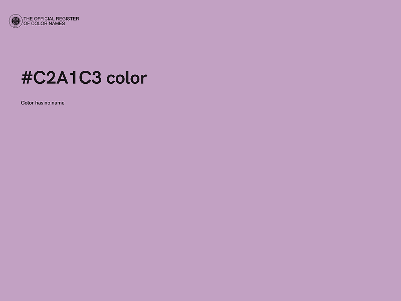 #C2A1C3 color image