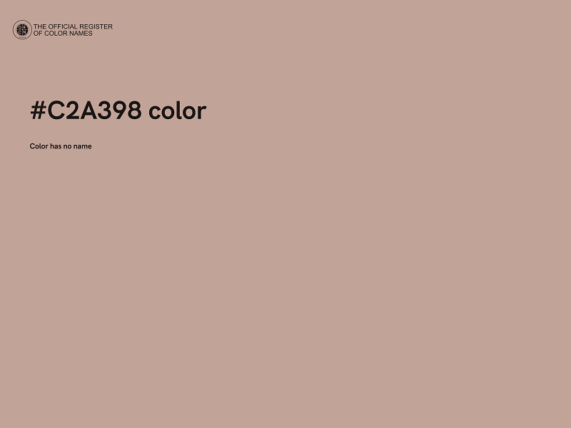 #C2A398 color image