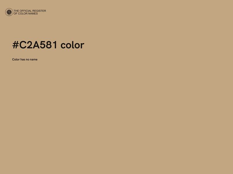 #C2A581 color image