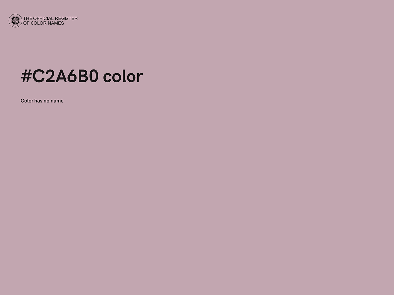 #C2A6B0 color image