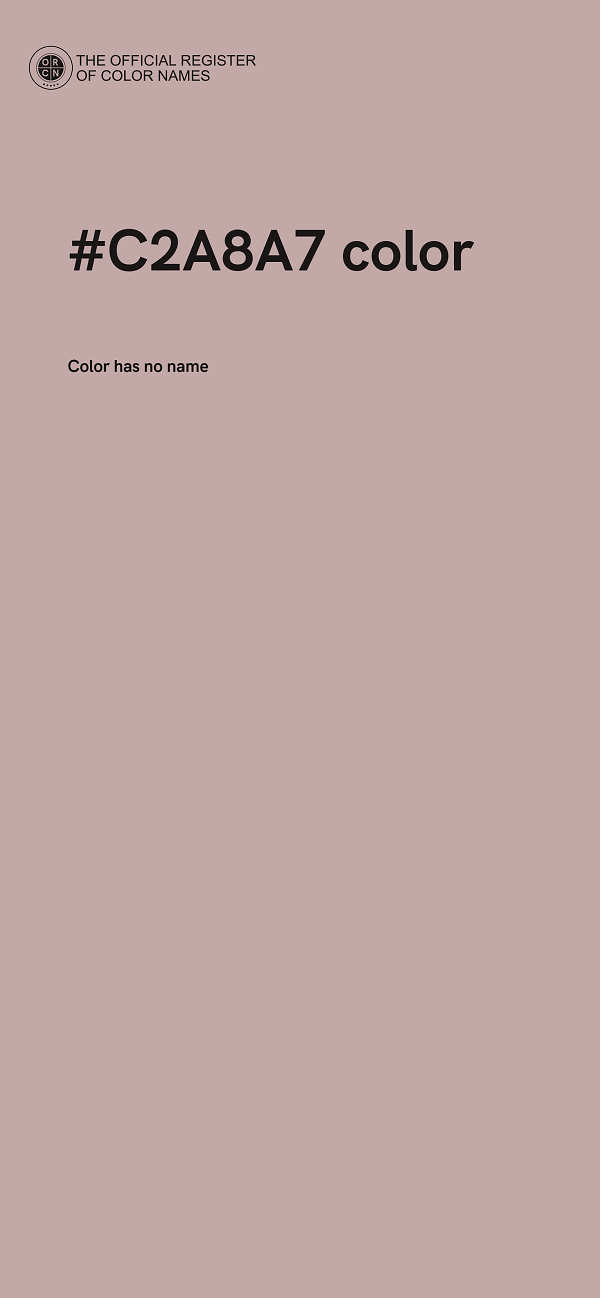 #C2A8A7 color image