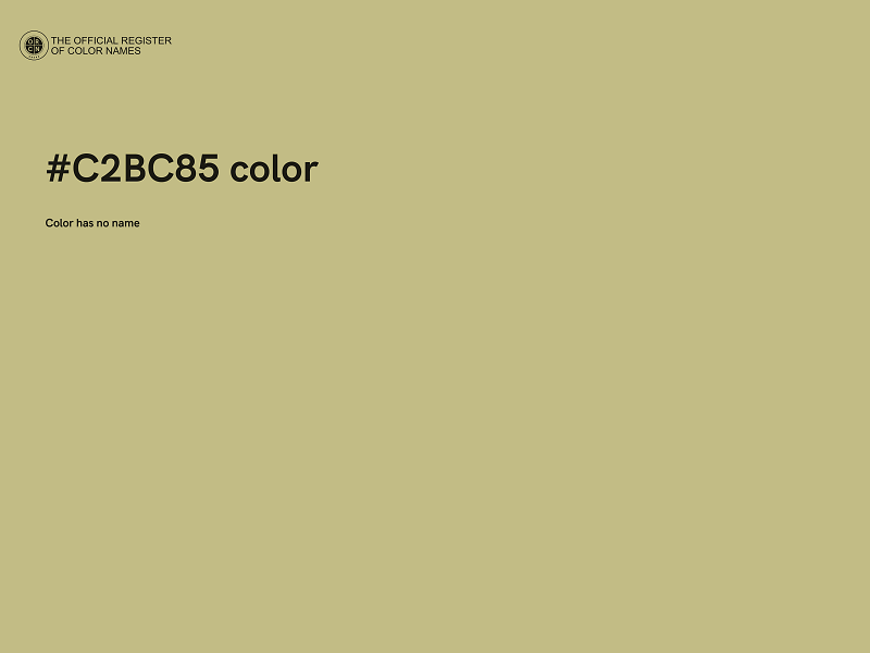 #C2BC85 color image