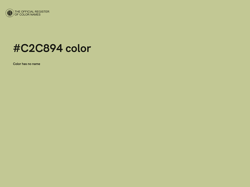 #C2C894 color image