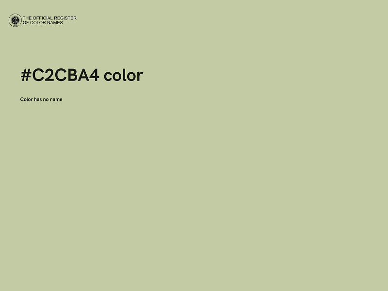 #C2CBA4 color image