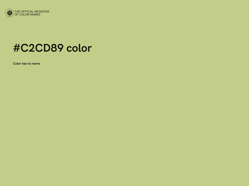 #C2CD89 color image