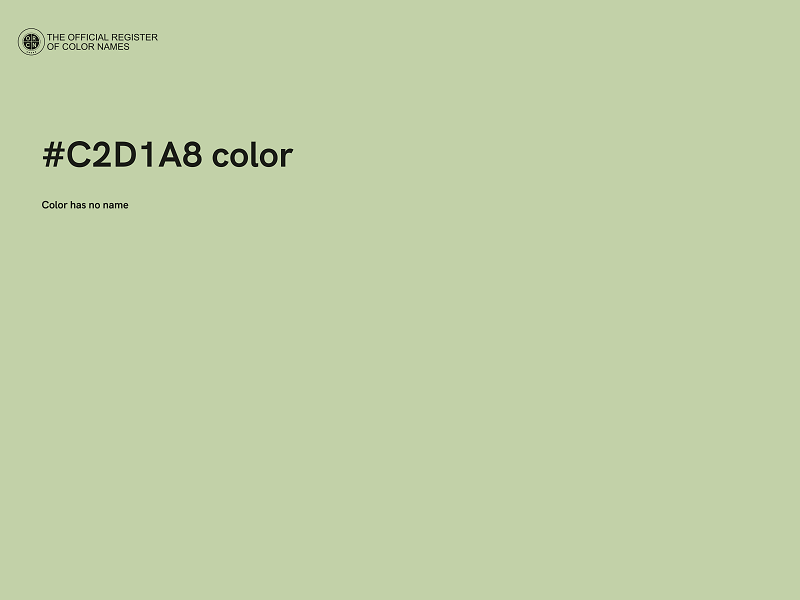 #C2D1A8 color image