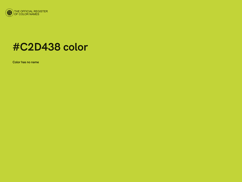 #C2D438 color image