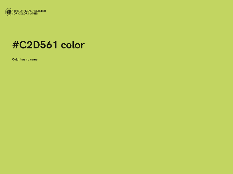 #C2D561 color image