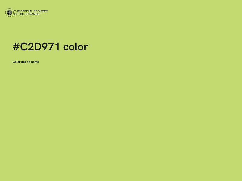 #C2D971 color image