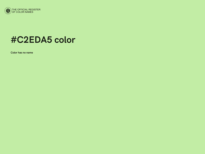 #C2EDA5 color image