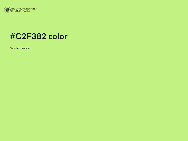 #C2F382 color image