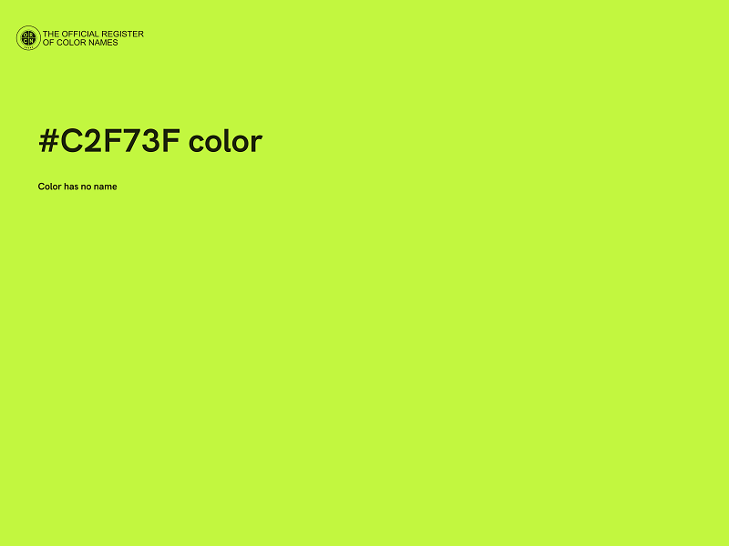 #C2F73F color image