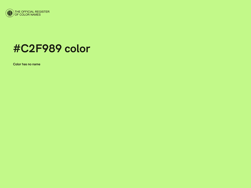 #C2F989 color image