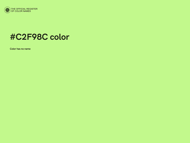 #C2F98C color image