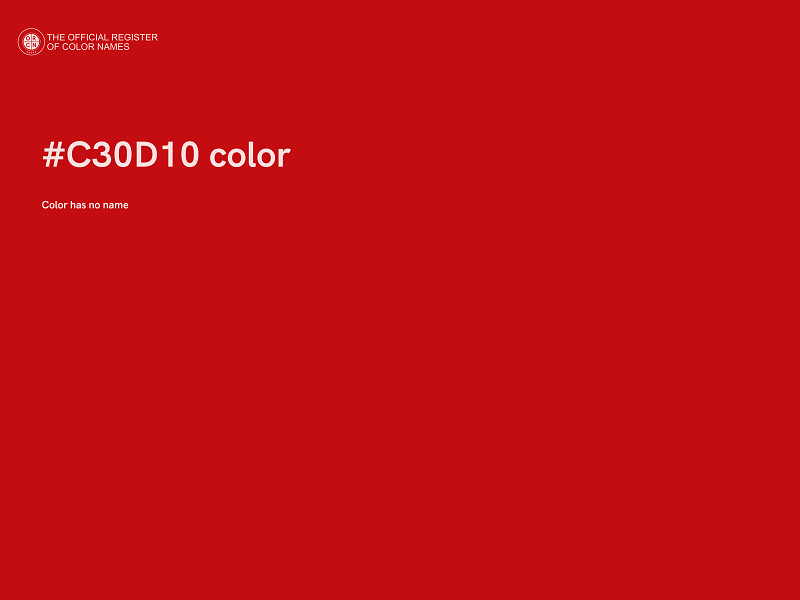 #C30D10 color image