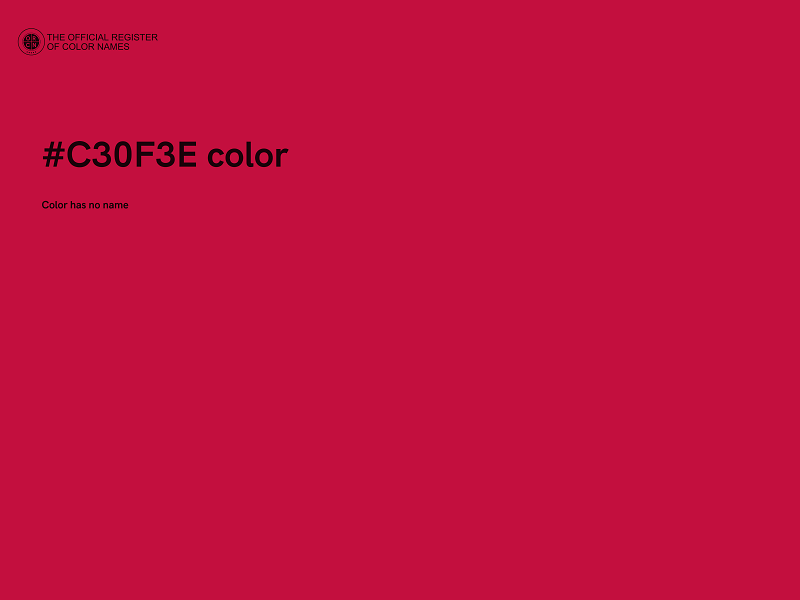 #C30F3E color image