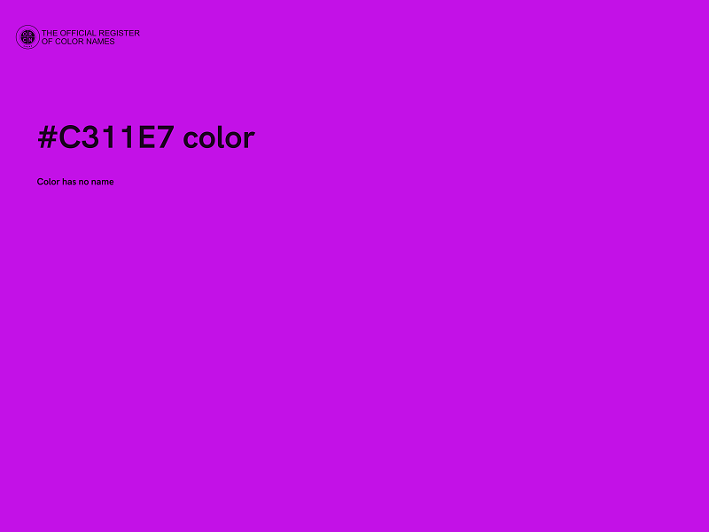 #C311E7 color image