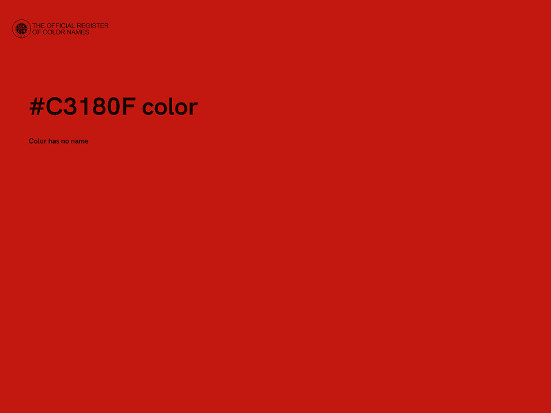 #C3180F color image