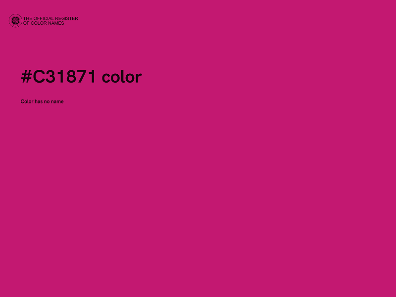 #C31871 color image