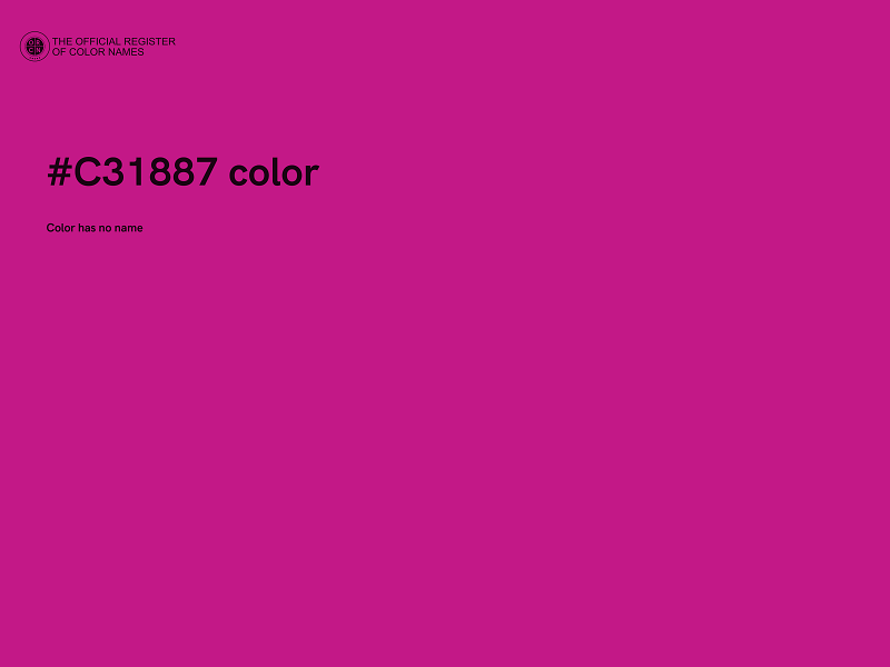 #C31887 color image