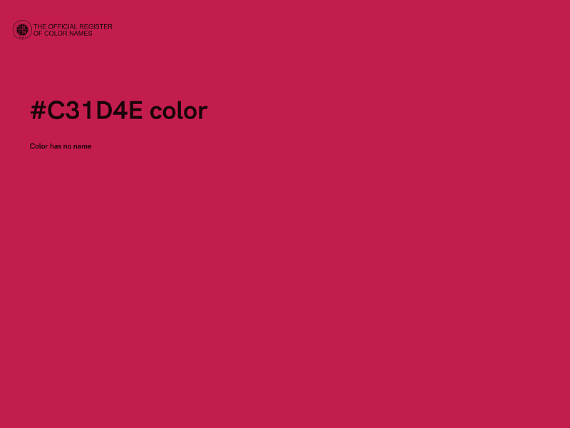 #C31D4E color image