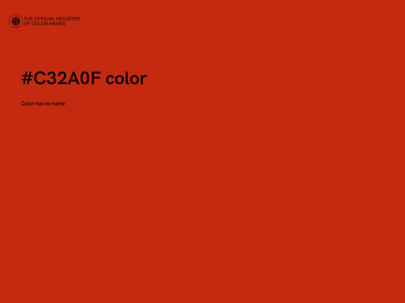 #C32A0F color image