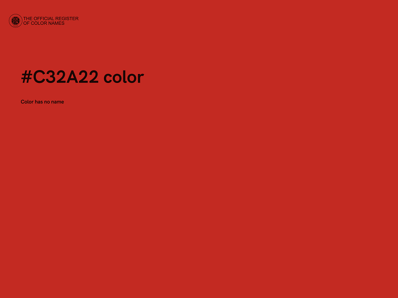 #C32A22 color image