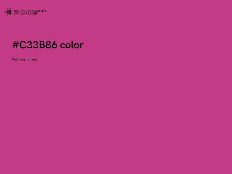 #C33B86 color image