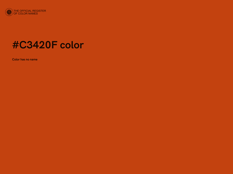 #C3420F color image