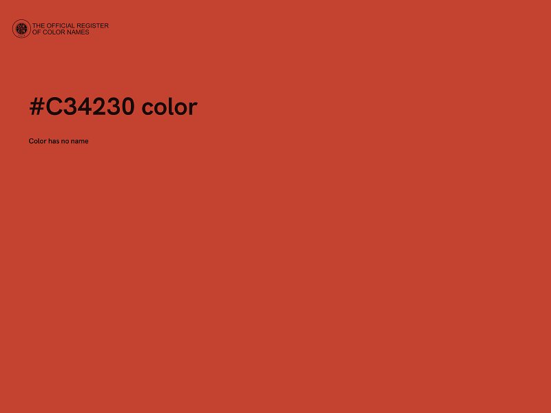 #C34230 color image